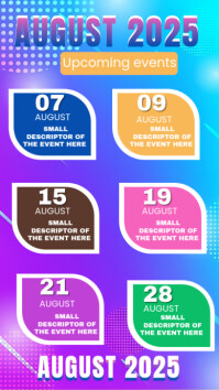 Purple Maximalist Global And Cultural Upcoming Events  Instagram Story template