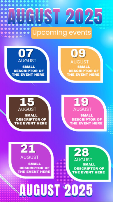 Purple Maximalist Global And Cultural Upcoming Events Instagram Story ...