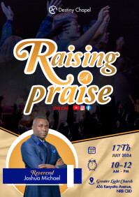 Schwarz Church Praise Event A3 Template