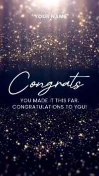 Elegant Congratulation Template | PosterMyWall