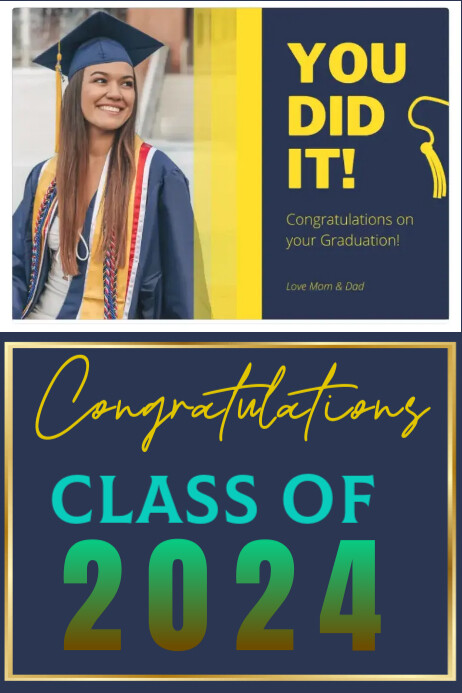 Purple Maximalist Graduation Poster Templat | PosterMyWall