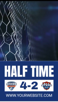 Purple Maximalist Half Time Instagram Story template