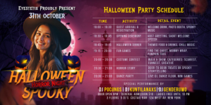 Purple Halloween Spooky Horror Night Eventbrite Banner Template