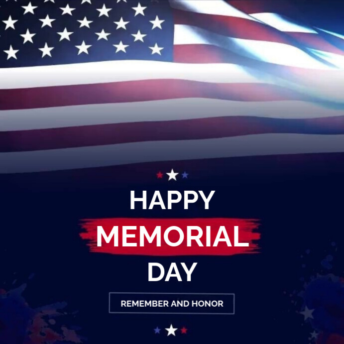 Purple Maximalist Happy Memorial Day Instagram Post Template | PosterMyWall