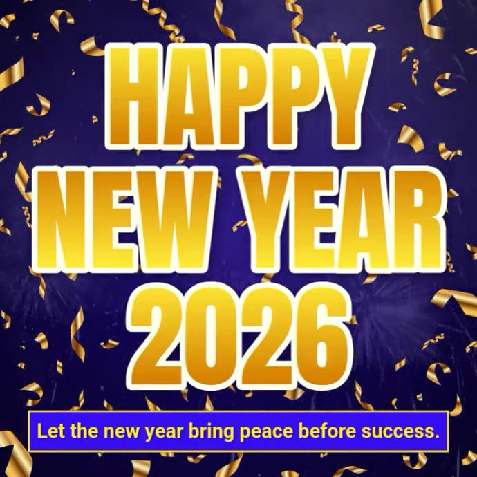 Plantilla de Purple Maximalist Happy New Year 2026 Instagram Post ...