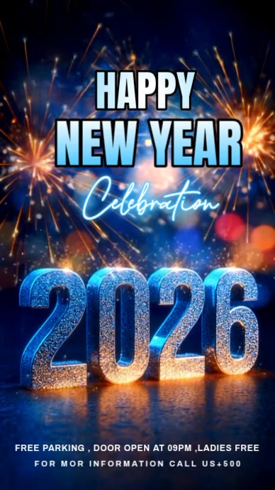 Plantilla de Purple Maximalist Happy New Year Instagram Reel | PosterMyWall