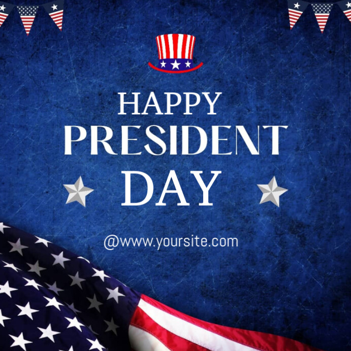 Purple Maximalist Happy President Day Instagram Post Template ...