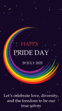 Purple Maximalist Happy Pride Month  Instagram Story Indaba yaku-Instagram template