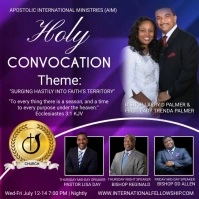 Purple Maximalist Holy Convocation  Instagram template