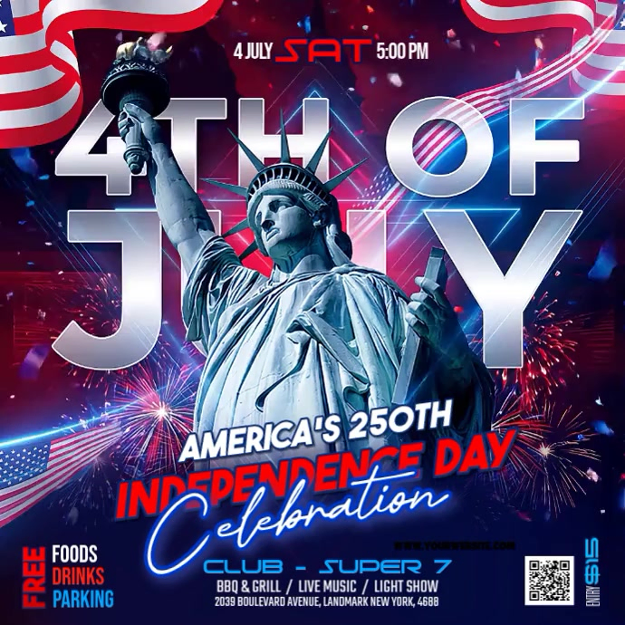 Independence Day Celebration Template | PosterMyWall