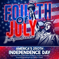 Purple Maximalist Independence Day Celebration Instagram Post Iphosti le-Instagram template
