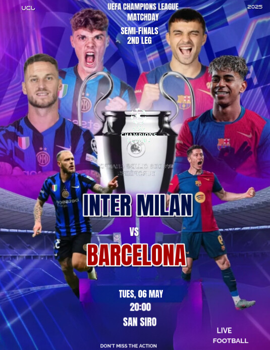 Copy of Purple Maximalist Inter Milan Vs Barcelona Ucl Semifinals 2nd ...