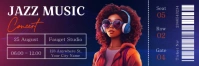 Purple Maximalist Jazz Music Concert Twitter Banner Twitter-Kopfzeile template