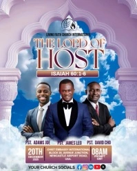 Purple Maximalist King Of Glory – Church Service Video Flyer/poster Template Instagram Portrait