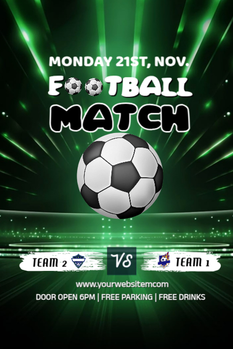 Copy of Purple Maximalist Match Day Flyer Banner 4' × 6' | PosterMyWall