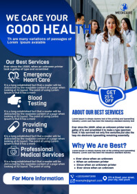 Purple Maximalist Medical Flyer  A4 template