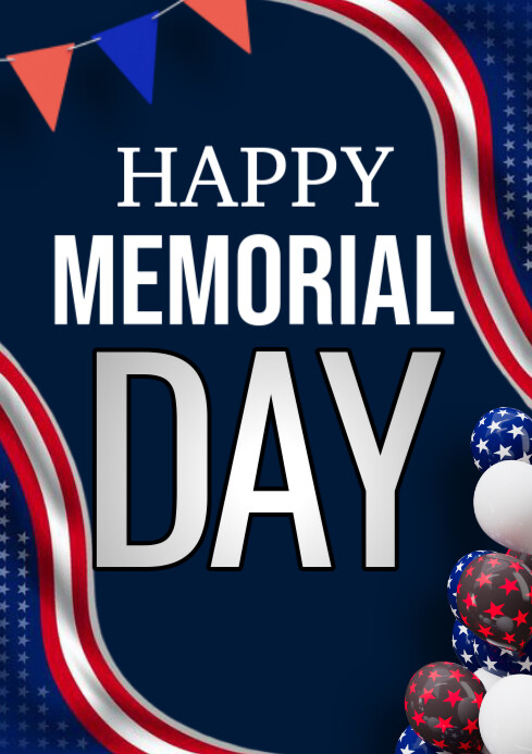 Copy of Purple Maximalist Memorial Day A3 | PosterMyWall