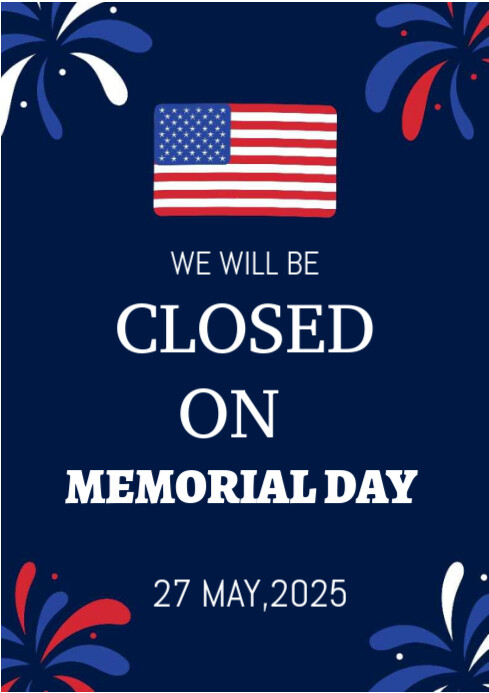 Copy of Purple Maximalist Memorial Day A4 | PosterMyWall