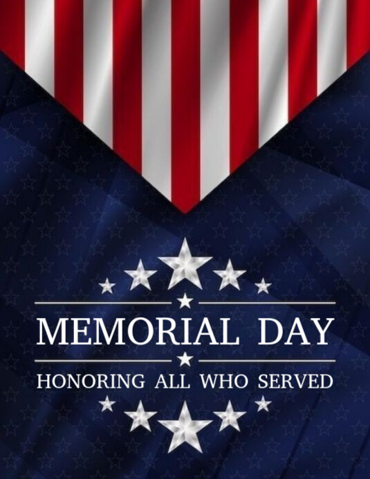 Copy of Purple Maximalist Memorial Day Flyer (us Letter) | PosterMyWall
