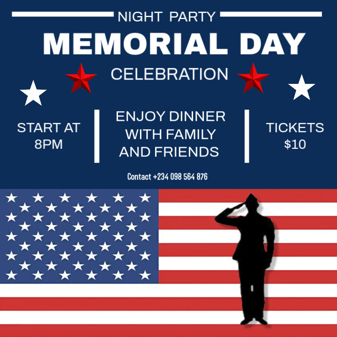 Copy of Purple Maximalist Memorial Day Instagram Post | PosterMyWall