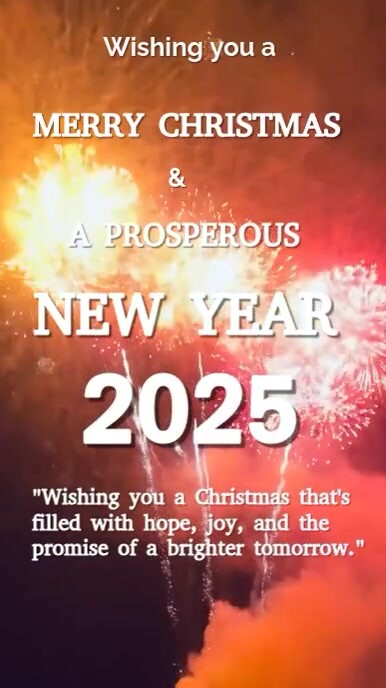 Plantilla de Purple Maximalist Merry Christmas And New Year Instagram ...