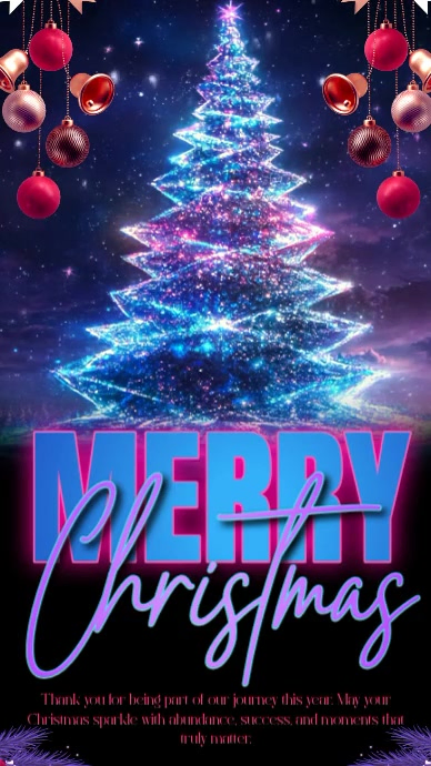 Purple Maximalist Merry Christmas Instagram Story Template | PosterMyWall