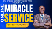 Purple Maximalist Miracle Service Youtube Thumbnail template