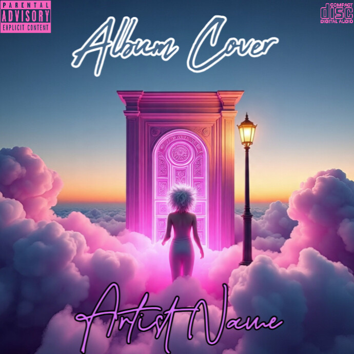 Purple Maximalist Mixtape Album Cover Template | PosterMyWall