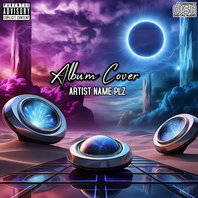 Purple Maximalist Mixtape Album Cover Template | PosterMyWall