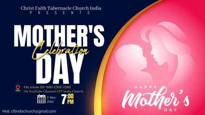 Purple Maximalist Mother's Day Youtube Thumbnail template