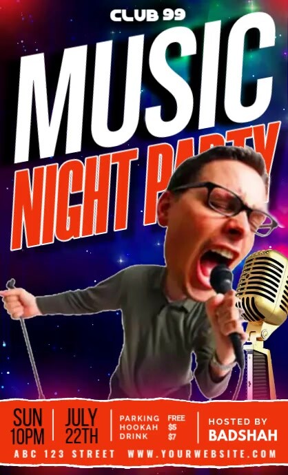 Purple Maximalist Msuic Night  Us Legal template