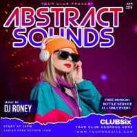 Purple Maximalist Music Night  Instagram Post template
