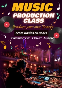Purple Maximalist Music Production Class A1 template