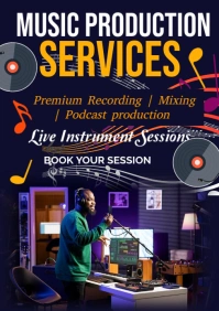 Purple Maximalist Music Production Services A1 template