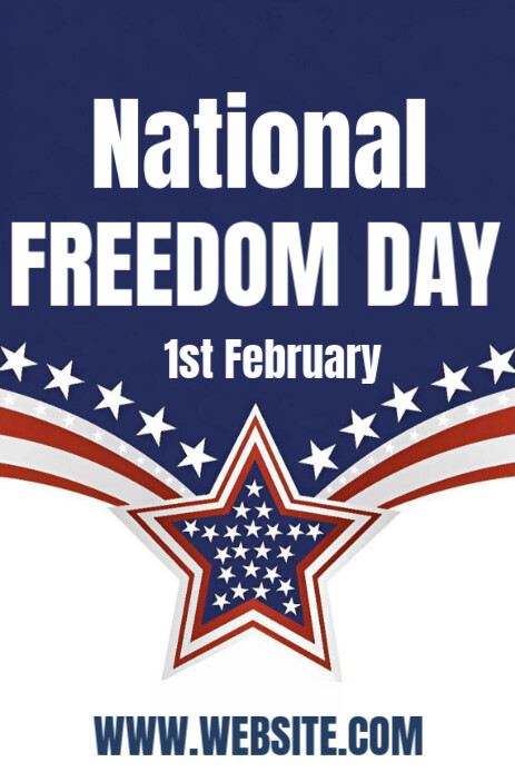 Purple Maximalist National Freedom Day 2025 Pinterest Graphic Template ...