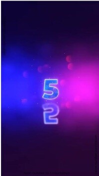 Purple Maximalist Neon Countdown Number 10-1 Video Template Instagram Reel