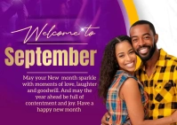 Purple Maximalist New Month  A6 template
