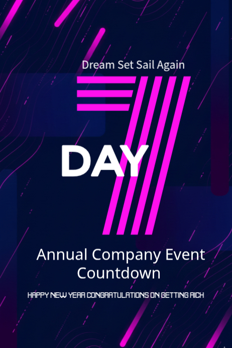 Annual Company Event Countdown Template | PosterMyWall