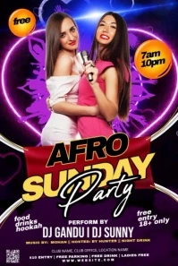 Purple Maximalist Night Club Pinterest Graphic template