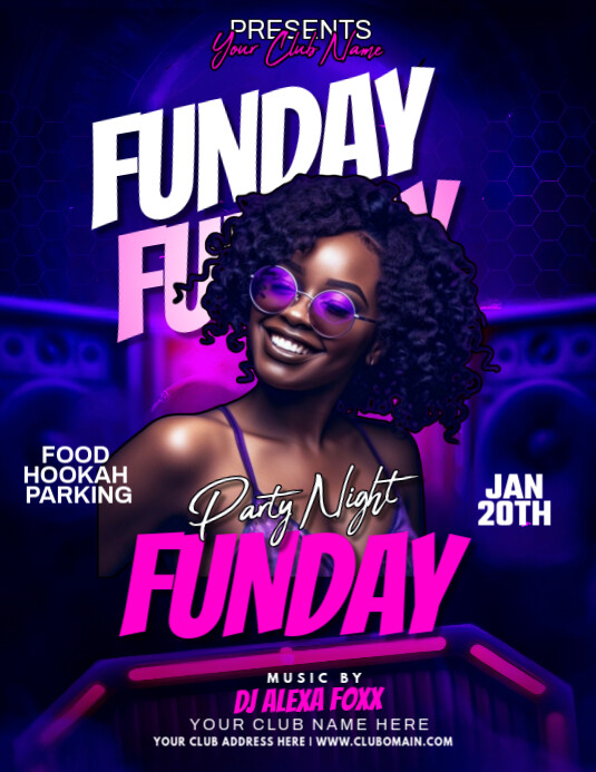 Purple Maximalist Party Flyer Flyer (us Letter) Template | PosterMyWall