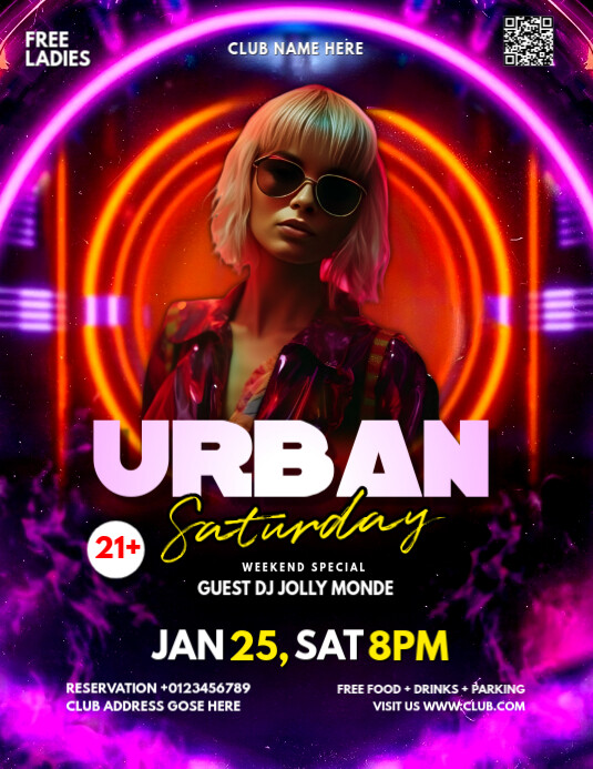 Copy of Purple Maximalist Party Flyer Flyer (us Letter) | PosterMyWall