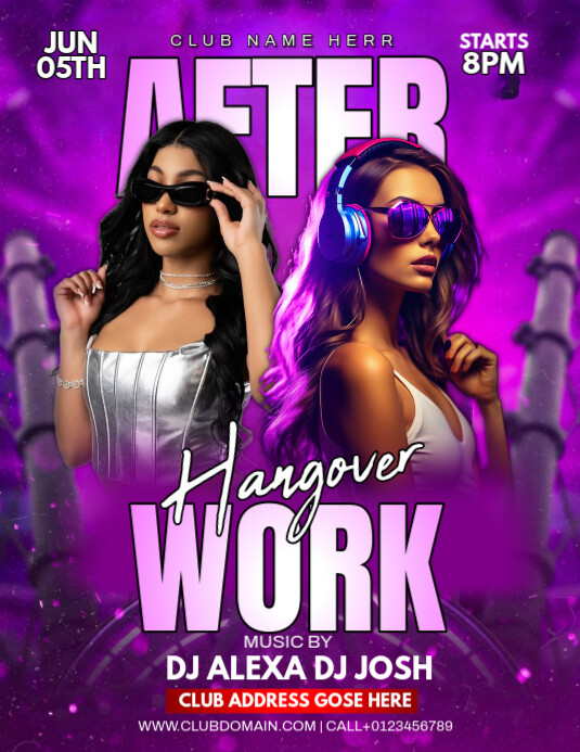 Copy of Purple Maximalist Party Flyer Flyer (us Letter) | PosterMyWall