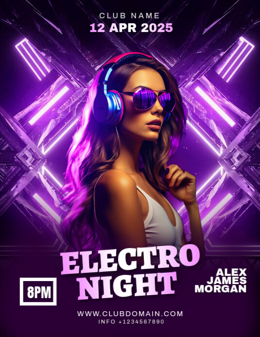 Copy of Purple Maximalist Party Flyer Flyer (us Letter) | PosterMyWall