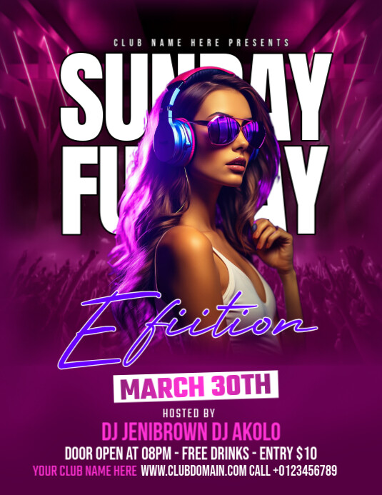 Copy of Purple Maximalist Party Flyer Flyer (us Letter) | PosterMyWall