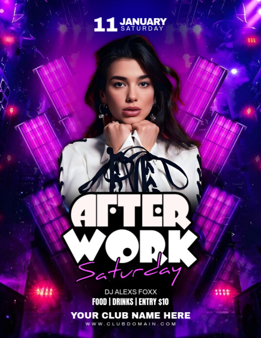 Purple Maximalist Party Flyer Flyer (us Letter) Template | PosterMyWall