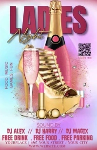 Purple Maximalist Party Tabloid Tabloide template