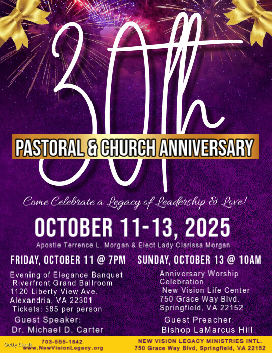 Purple Maximalist Pastoral Anniversary Flyers Flyer (us Letter) template