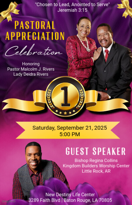 Purple Maximalist Pastoral Anniversary Flyers Tabloid Tablóide template