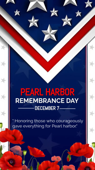 Copy of Purple Maximalist Pearl Harbor Remembrance Instagram Story ...