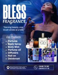 Purple Maximalist Perfume Promotion Template Design Flyer (us Letter)